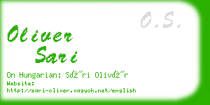 oliver sari business card